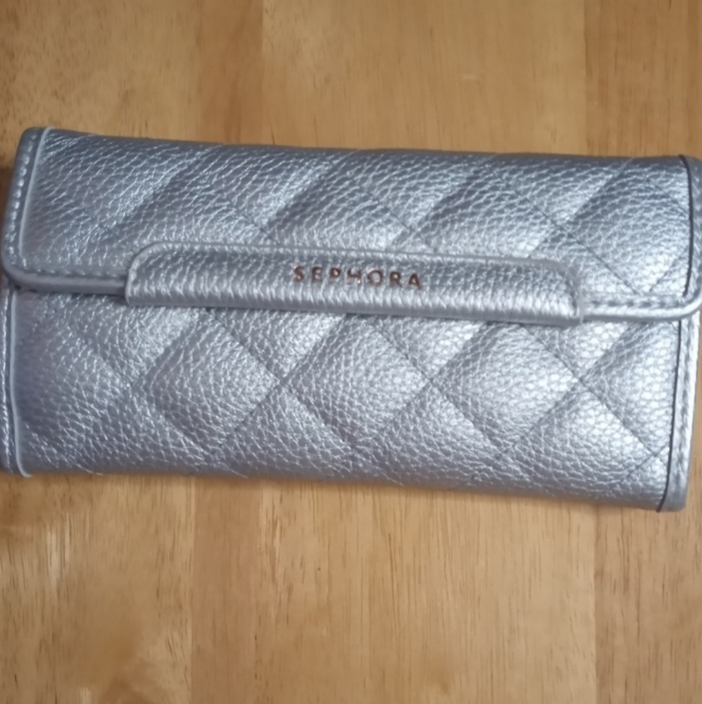 Silver Sephora Makeup Wallet